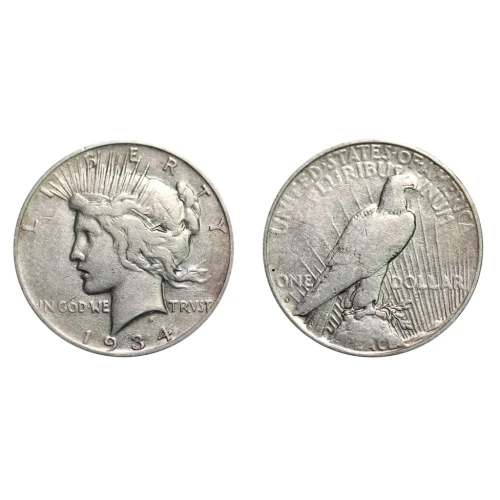Peace Dollar (1922 - 1935) - Circulated.