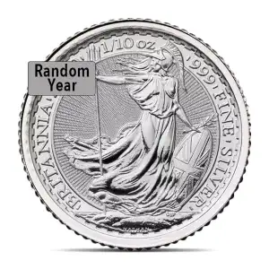 Any Year 1/10oz British Silver Britannia