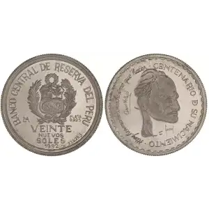 1992 Peru Veinte Vuevos Soles