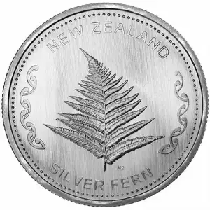 New Zealand Silver Fern 1 oz silver coin