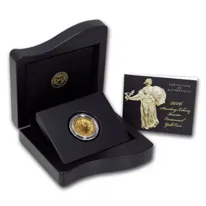 2016-W 1/4 oz Gold Standing Liberty Quarter Centennial (w/OGP)
