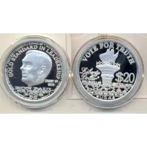 2008 Norfed Liberty Dollar, Ron Paul Gold Standard