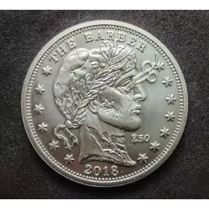 2018 Zombucks The Barber 1 oz silver