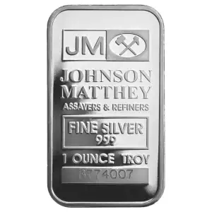 1oz Johnson Matthey Silver Bar