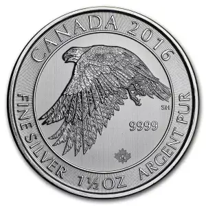 2016 1.5 oz Canadian Silver White Falcon