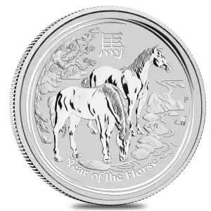 2014 1 oz Australian Perth Mint Silver Lunar II: Year of the Horse