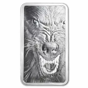10 oz Silver Bar PAMP Into the Wild - Wolf
