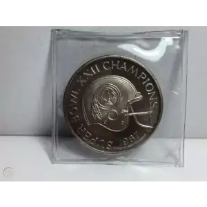 1987 Super Bowl XXII Champions, Washington Redskins 1 oz silver