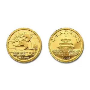 Any Year 1/20 oz Chinese Gold Panda (1982-2015) (1)