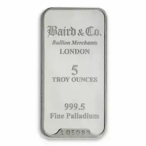 5 oz Baird & Co Palladium Minted Bar (2)
