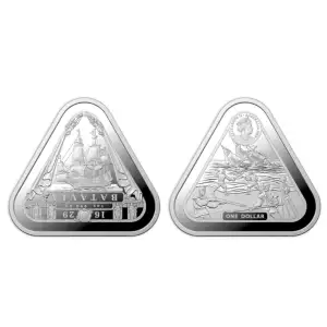 2019 Australian Shipwrecks Batavia Triangular Silver Coin – 1 oz