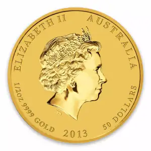 2013 1/2 oz Australian Perth Mint Gold Lunar II: Year of the Snake (2)