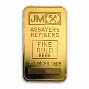 5 oz Johnson Matthey Gold Bar (2)