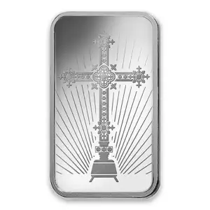 10 g PAMP Silver Bar - Romanesque Cross (2)
