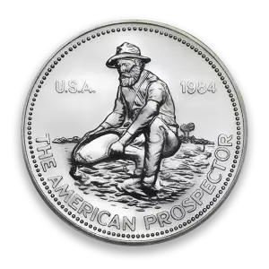 Any Year 1oz Engelhard Silver Prospector Round
