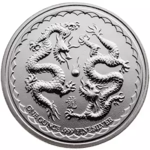 2018 Niue Double Dragon Pearl Of Wisdom 1 Oz .999