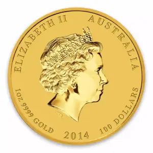 2014 1 oz Australian Perth Mint Gold Lunar II: Year of the Horse (2)