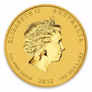 2012 1 oz Australian Perth Mint Gold Lunar II: Year of the Dragon (2)