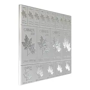2 oz 2019 Royal Canadian Mint Maple Leaf Flex Multibar Silver Bar