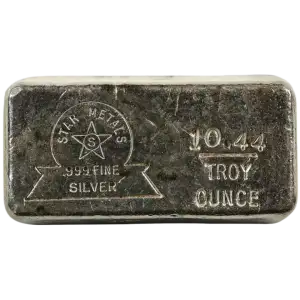Vintage 10.44 oz Star metals Silver Bar (2)